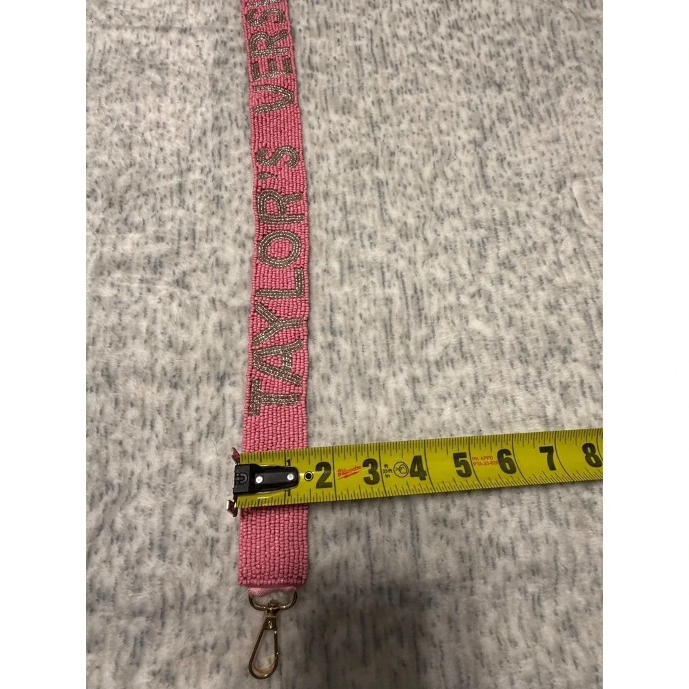 Taylor Swift Eras Tour‎ Beaded guitar or purse strap Pink TAYLORS VERSION NWT 47